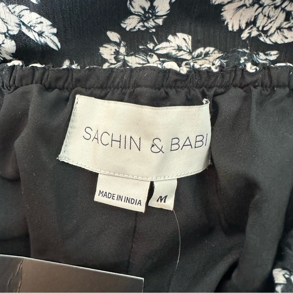 NWT Sachin + Babi Lori Black and Ivory Peony Skirt - Picture 11 of 14
